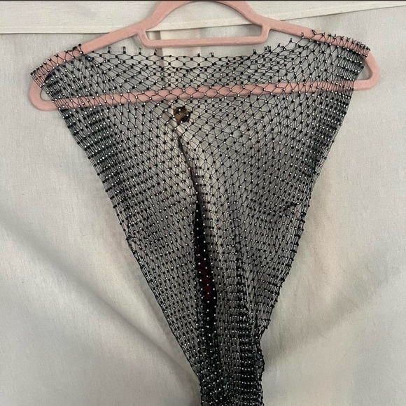 Rhinestone Mesh Cover Up - Picture 3 of 5